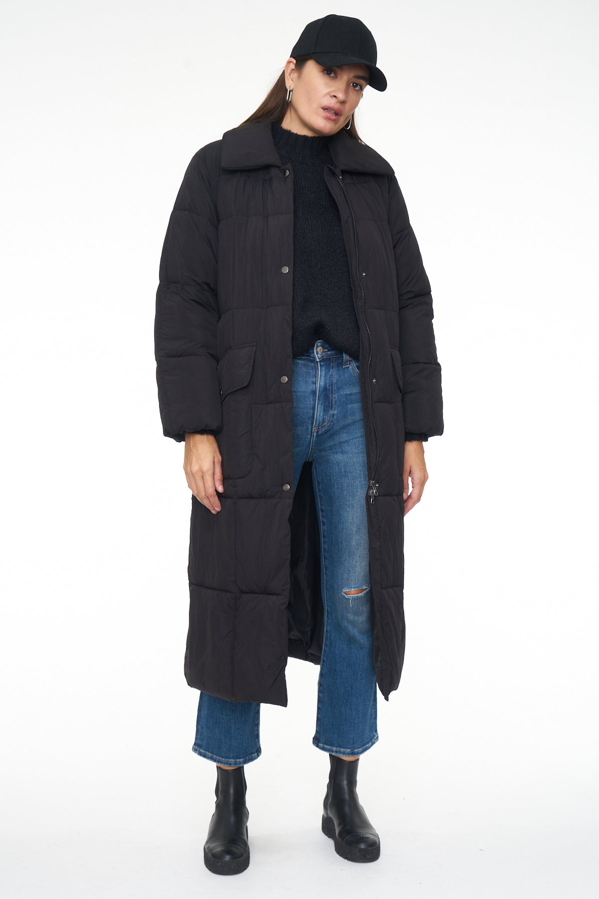 Shayne Long Puffer Coat - Noir
            
              Sale